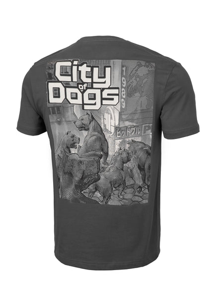 Koszulka CITY OF DOGS Grafitowa