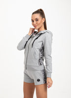 Bluza rozpinana z kapturem damska French Terry Small Logo