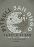 Bluza męska rozpinana z kapturem Washed PLANET SURF