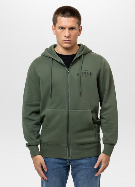 Bluza męska rozpinana z kapturem Washed MT FUJI
