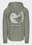 Bluza męska rozpinana z kapturem Washed PLANET SURF