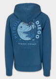Bluza męska rozpinana z kapturem Washed PLANET SURF