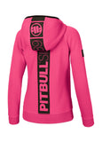 Bluza damska rozpinana z kapturem Fuchsia