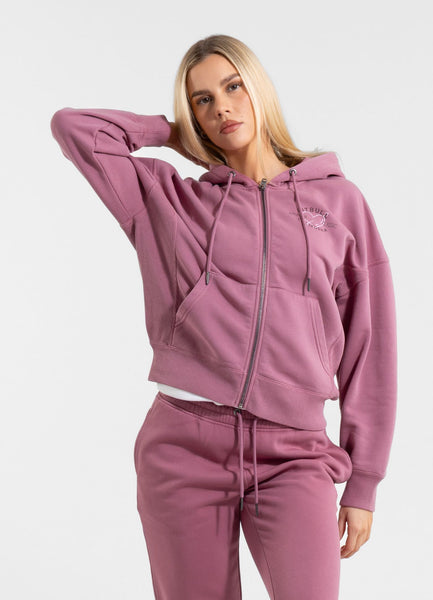 Bluza rozpinana z kapturem damska Washed MANZANITA HEART