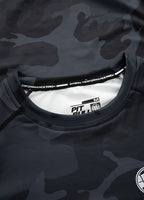 Longsleeve Rashguard Performance Pro plus All Black Camo Small Logo