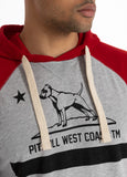 Longsleeve z kapturem Garment Washed Raglan California