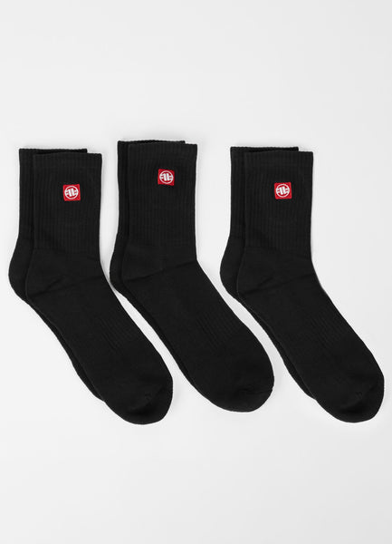 Skarpety High Ankle Logo grube 3-pak