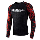 RASHGUARD LONGSLEEVE RED RAY - kup z Pit Bull West Coast Oficjalny Sklep