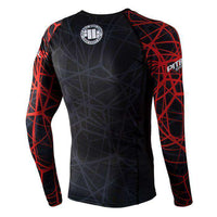 RASHGUARD LONGSLEEVE RED RAY - kup z Pit Bull West Coast Oficjalny Sklep