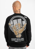 Bluza Crewneck KEEP ROLLING Czarna - kup z Pit Bull West Coast Oficjalny Sklep 