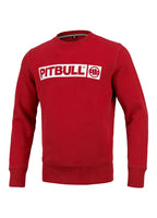 Bluza Crewneck Terry HILLTOP Czerwona - kup z Pit Bull West Coast Oficjalny Sklep 
