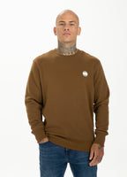 Bluza Crewneck Small Logo Brązowa - kup z Pit Bull West Coast Oficjalny Sklep 