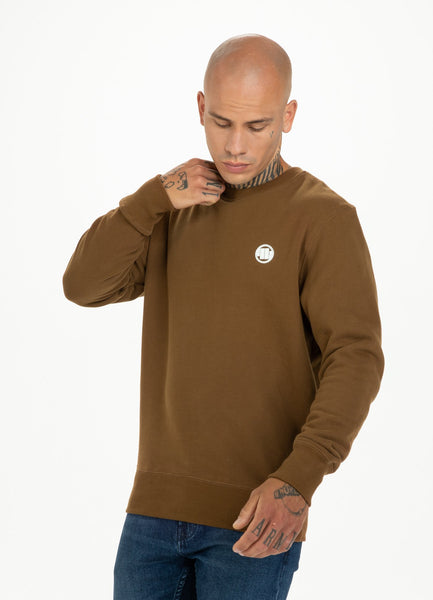 Bluza Crewneck Small Logo Brązowa - kup z Pit Bull West Coast Oficjalny Sklep 