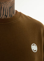 Bluza Crewneck Small Logo Brązowa - kup z Pit Bull West Coast Oficjalny Sklep 