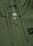 Bluza rozpinana z kapturem DANDRIDGE Oliwkowa - kup z Pit Bull West Coast Oficjalny Sklep 