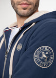 Bluza rozpinana z kapturem SHERPA 2 RUFFIN Granatowa - kup z Pit Bull West Coast Oficjalny Sklep 