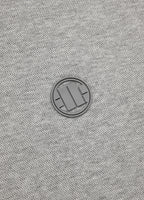 BLUZA ROZPINANA Z KAPTUREM  SMALL LOGO PREMIUM PIQUE SZARA - kup z Pit Bull West Coast Oficjalny Sklep 