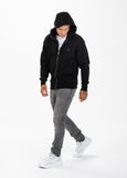 BLUZA ROZPINANA Z KAPTUREM  SMALL LOGO PREMIUM PIQUE CZARNA - kup z Pit Bull West Coast Oficjalny Sklep 