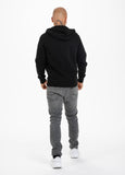 BLUZA ROZPINANA Z KAPTUREM  SMALL LOGO PREMIUM PIQUE CZARNA - kup z Pit Bull West Coast Oficjalny Sklep 
