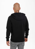 BLUZA ROZPINANA Z KAPTUREM  SMALL LOGO PREMIUM PIQUE CZARNA - kup z Pit Bull West Coast Oficjalny Sklep 