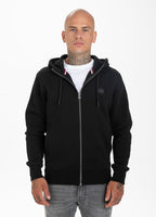 BLUZA ROZPINANA Z KAPTUREM  SMALL LOGO PREMIUM PIQUE CZARNA - kup z Pit Bull West Coast Oficjalny Sklep 