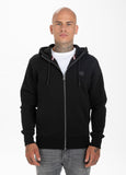BLUZA ROZPINANA Z KAPTUREM  SMALL LOGO PREMIUM PIQUE CZARNA - kup z Pit Bull West Coast Oficjalny Sklep 