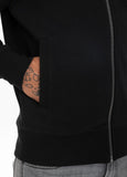 BLUZA ROZPINANA Z KAPTUREM  SMALL LOGO PREMIUM PIQUE CZARNA - kup z Pit Bull West Coast Oficjalny Sklep 