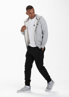 BLUZA ROZPINANA Z KAPTUREM  SMALL LOGO SZARA MLG - kup z Pit Bull West Coast Oficjalny Sklep 