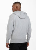 BLUZA ROZPINANA Z KAPTUREM  SMALL LOGO SZARA MLG - kup z Pit Bull West Coast Oficjalny Sklep 