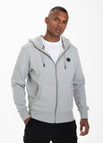 BLUZA ROZPINANA Z KAPTUREM  SMALL LOGO SZARA MLG - kup z Pit Bull West Coast Oficjalny Sklep 