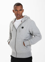 BLUZA ROZPINANA Z KAPTUREM  SMALL LOGO SZARA MLG - kup z Pit Bull West Coast Oficjalny Sklep 