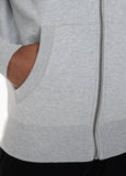 BLUZA ROZPINANA Z KAPTUREM  SMALL LOGO SZARA MLG - kup z Pit Bull West Coast Oficjalny Sklep 