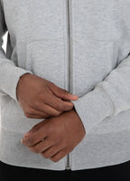 BLUZA ROZPINANA Z KAPTUREM  SMALL LOGO SZARA MLG - kup z Pit Bull West Coast Oficjalny Sklep 