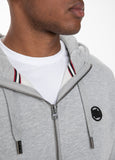 BLUZA ROZPINANA Z KAPTUREM  SMALL LOGO SZARA MLG - kup z Pit Bull West Coast Oficjalny Sklep 