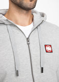 BLUZA ROZPINANA Z KAPTUREM HILLTOP 21 SZARY MLG - kup z Pit Bull West Coast Oficjalny Sklep 