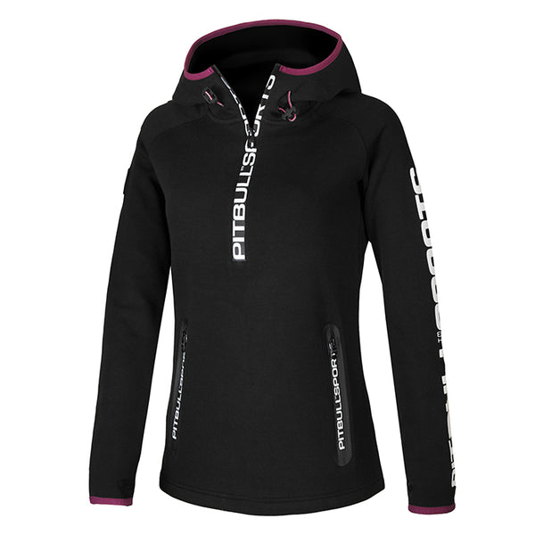 Bluza damska 1/2 zip z kapturem Sport 3