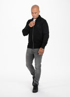 BLUZA ROZPINANA SMALL LOGO PREMIUM PIQUE CZARNA - kup z Pit Bull West Coast Oficjalny Sklep 