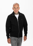 BLUZA ROZPINANA SMALL LOGO PREMIUM PIQUE CZARNA - kup z Pit Bull West Coast Oficjalny Sklep 
