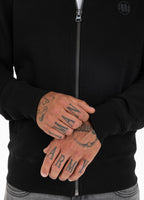 BLUZA ROZPINANA SMALL LOGO PREMIUM PIQUE CZARNA - kup z Pit Bull West Coast Oficjalny Sklep 