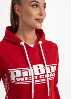 Bluza damska z kapturem BOXING FRENCH TERRY Czerwona - kup z Pit Bull West Coast Oficjalny Sklep 