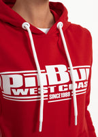Bluza damska z kapturem BOXING FRENCH TERRY Czerwona - kup z Pit Bull West Coast Oficjalny Sklep 
