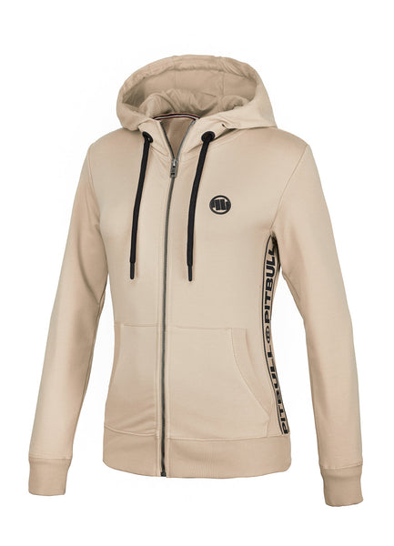 Bluza damska rozpinana z kapturem DAISY French Terry Piaskowa - kup z Pit Bull West Coast Oficjalny Sklep 