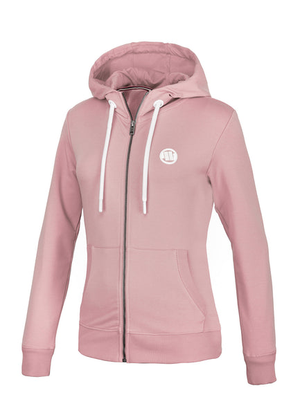 Bluza damska rozpinana z kapturem JASMINE French Terry Różowa - kup z Pit Bull West Coast Oficjalny Sklep 