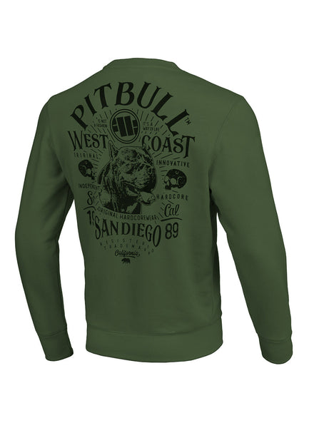 Bluza Crewneck SAN DIEGO 89 Oliwkowa - kup z Pit Bull West Coast Oficjalny Sklep 