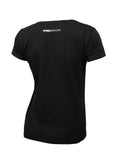 Damska koszulka lycra slim fit SMALL LOGO Czarna - kup z Pit Bull West Coast Oficjalny Sklep