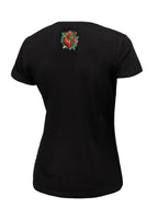 Damska koszulka Broken Heart Czarna - Pitbullstore.pl