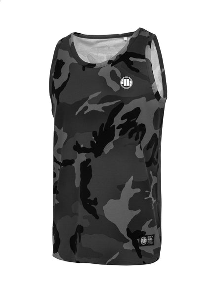 Tank Top Slim Fit Small Logo All Black Camo - kup z Pit Bull West Coast Oficjalny Sklep 
