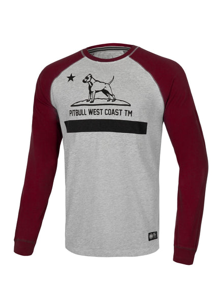 Longsleeve Heavyweight CALIFORNIA Szary/Burgundowy - kup z Pit Bull West Coast Oficjalny Sklep 