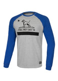 Longsleeve Heavyweight CALIFORNIA Szary/Niebieski - kup z Pit Bull West Coast Oficjalny Sklep 