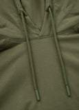 Longsleeve z kapturem Heavyweight SMALL LOGO Oliwkowy - kup z Pit Bull West Coast Oficjalny Sklep 